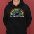 New Orleans Rainbow 70'S 80'S Style Retro Gay Pride Women Hoodie