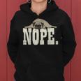 Nope Pug Animal Pet Dog Lover Owner Women Women Hoodie