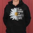 Orange Unity Day Daisy We Wear Orange For Unity Day Women Hoodie