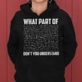 What Part Of Don't You Understand Physic Teacher Women Hoodie