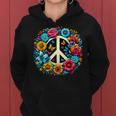 Peace Love Groovy Peace Sign Women Hoodie