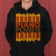 Piano Power With Key Of Piano With Vintage Colors Women Hoodie