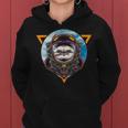 Planet Galaxy Outer Space Science Animal Sloth Astronaut Women Hoodie