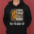 Play Like A Girl Leopard Print Girls Basketball Women Hoodie