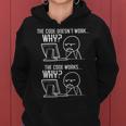 Programmer Code Doesnt Work Why Coding Developer Women Women Hoodie