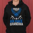 Proud Air Force Grandma Us Air Force Military Women Hoodie