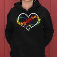 Puzzle Heart Autism Awareness Support Teacher Family Mom Women Hoodie