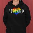 Rainbow Heart Iceland Pride Women Hoodie