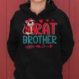 Rat Brother Costume Rat Sunglasses Rodent Lover Father's Day Women Hoodie