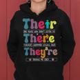 There Their They're English Teacher Grammar Memes Women Hoodie