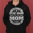 Regalos Divertidos Para Madre Con Texto En Inglés I'm Not The Step Mom I'm The Mom Sudadera con capucha para mujer