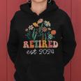 Retired 2024 Retirement For 2024 Wildflower Women Hoodie