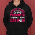 Retired Teacher Cat Lover Mom Retirement Life Graphic Women Hoodie