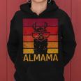 Retro Almama Muttertag Beste Mama Alpaka Kapuzenpullover für Damen