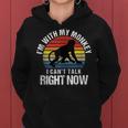 Retro I'm With My Monkey Mom Monkey Dad Women Hoodie