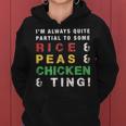 Rice And Peas And Chicken Jamaican Slang And Cuisine Women Hoodie