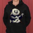 Riesen Panda Spielt Gitarre Lustige Rockmusik Gitarre Panda Kapuzenpullover für Damen