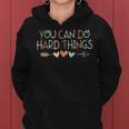 Rock The Test Day Teacher You Can Do Hard Things Women Hoodie