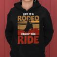 Rodeo Bull Riding Horse Rider Cowboy Cowgirl Western Howdy Women Hoodie
