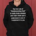 The Rules Of Condescending Club Sarcastic Meme Women Hoodie