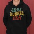 In My Runner Era Running Marathon Retro Groovy Vintage Women Hoodie