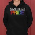 San Diego Pride Lgbtq Rainbow Women Hoodie