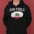 San Pablo Ca California Flag Vintage Usa Sports Women Women Hoodie
