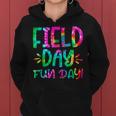 School Field Day Fun Tie Dye Field Day 2024 Teacher Women Hoodie