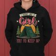 I Scout Like A Girl Try To Keep Up Troop Leader Scout Women Hoodie