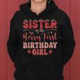 Sister Of The Berry First Birthday Girl Strawberry Family Women Hoodie