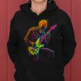 Skeleton Graphic Playing Guitar Rock Band For Women Women Hoodie