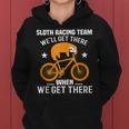 Sloth Racing Team Mtb Cycling Women Hoodie