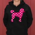 Sock Hop Cutie 50S Costume Pink Polka Dot Poodle Women Hoodie