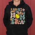 In My Softball Mom Era Mom Groovy Life Game Day Vibes Mama Women Hoodie