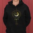 Solar Eclipse 2024 Boho Sun Moon Path Total Lunar Eclipse Women Hoodie