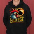 Solar Eclipse April 04 2024 Chicken Total Solar Eclipse 2024 Women Hoodie