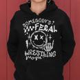 Somebody's Feral Wrestling Mom Retro Mama Life Mother's Day Women Hoodie