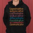 Sped Special Education Teacher Laminate Advocate Caffeinate Women Hoodie