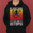 My Spirit Animal Is An Octopus Retro Vintage Women Hoodie