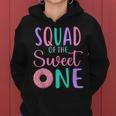 Squad Of The Sweet One Team 1St Birthday Girl Donut Party Women Hoodie