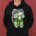 Squirrel Coffee Cup Coffee Drinking Squirrel Women Hoodie