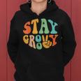 Stay Groovy Hippie Peace Sign Retro 60S 70S Women Women Hoodie