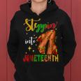 Stepping Into Junenth Like My Ancestors Black Girls Women Hoodie