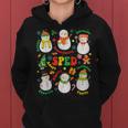 Teacher Special Education Sped Merry Christmas Cute Snowman Women Hoodie