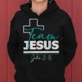 Team Jesus John 316 Christian Religious Bible Church Women Hoodie