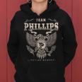 Team Phillips Family Name Lifetime Member Women Hoodie