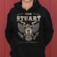 Team Stuart Family Name Lifetime Member Women Hoodie