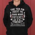 Ten Pin Taught Me Every Curse Word Bowling Women Hoodie