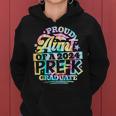 Tie Dye Proud Aunt Of Pre-K Graduate 2024 Graduation Women Hoodie