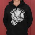 Travel Softball Mom Vintage Softball Mama Softball Player Women Hoodie